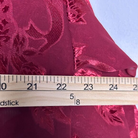 VTG Victoria Secret Gold Label Floral Button Up Nightgown Shirt Semi Sheer Sz M - Picture 7 of 15